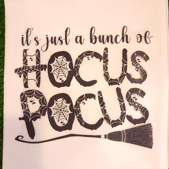 HOCUS POCUS Themed White Canvas shoulder Tote - Picture 2 of 3